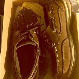 Rock port steel toed shoes